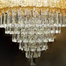 Qulik Modern Crystal Chandelier Decoration Pendant Hanging 6 layer 3 Color LED Ceiling Light image