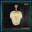 Qulik Modern Crystal Chandelier Decorative Pendant Hanging Single layer 3 Color LED Ceiling Light image