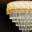 Qulik Modern Crystal Chandelier Decoration Pendant Hanging 6 layer 3 Color LED Ceiling Light image