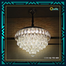 Qulik Modern Crystal Chandelier Decorative Pendant Hanging 6 layer 3 Color LED Ceiling Light image