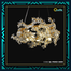 Qulik Modern LED Ceiling Chandeliers Glass Crystal Oxidized gold clear Pendant Lamp image