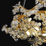 Qulik Modern LED Ceiling Chandeliers Glass Crystal Oxidized gold clear Pendant Lamp image