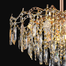 Qulik Modern Luxury Crystal Chandelier Pendent French Gold Clear 8 LED Light image
