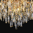 Qulik Modern Luxury Crystal Chandelier Pendent French Gold Clear 8 LED Light image