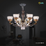 Qulik Modern Nordic Candle Crystal Chandelier Decoration Pendant Hanging Single layer 3 color LED Ceiling Light image