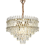 Qulik Modern Stainless Steel K9 Crystal Chandelier Gold Finish Ceiling Light image
