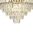Qulik Modern Stainless Steel K9 Crystal Chandelier Gold Finish Ceiling Light image