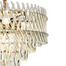 Qulik Modern Stainless Steel K9 Crystal Chandelier Gold Finish Ceiling Light image