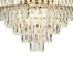 Qulik Modern Stainless Steel K9 Crystal Chandelier Gold Finish Ceiling Light image
