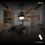 Qulik Silex 54 Inch Ceiling Fan (Dark Wood Grain) image