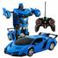 RC Robot Car Transformer Remote Control 2 IN 1 – BLUE image