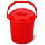 RFL Square Bucket With Lid 5L - Red image