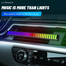 RGB LED Music Rhythm Visualizer Bar Smart App Voice Control Colorful Ambient Light Black Charging image