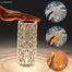 RGB Rose Crystal Touch Lamp Remote Control Rechargeable Led Table Lamp 3 Color Romantic Night Light For Bedroom Nightstand And Christmas Decor 1Pcs image