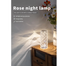 RGB Rose Crystal Touch Lamp Remote Control Rechargeable Led Table Lamp 3 Color Romantic Night Light For Bedroom Nightstand And Christmas Decor 1Pcs image