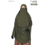RUFI-Extra Long Instant Ready Hijab and Niqab Set | Color: Olive | Free Size image
