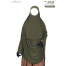 RUFI-Extra Long Instant Ready Hijab and Niqab Set | Color: Olive | Free Size image