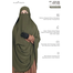 RUFI-Extra Long Instant Ready Hijab and Niqab Set | Color: Olive | Free Size image