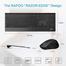 Rapoo 9500M Multi-Mode Wireless Keyboard And Mouse Combo-Black image