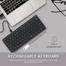 Rapoo E9050G Dark Grey Multi-Mode Ultra-Slim Keyboard- Darkgrey image