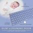 Rapoo E9050G Purple Multi-Mode Ultra-Slim Keyboard- Purple image