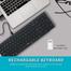 Rapoo E9350G Dark Grey Multi-Mode Wireless Keyboard-Darkgrey image