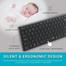 Rapoo E9350G Dark Grey Multi-Mode Wireless Keyboard-Darkgrey image