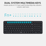 Rapoo E9350L Blade Ultra-slim Multi-mode Wireless Keyboard Balck image