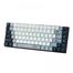 Rapoo MT510PRO Multi-Mode Backlit Mechanical Silver Switch Keyboard- White Blue image