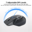 Rapoo MT760 Mini Multi-mode Wireless Mouse Black image