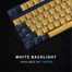 Rapoo V500PRO Yellow-Blue Backlit Gaming Mechanical Keyboard image
