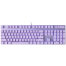Rapoo V500pro Purple Backlit Mechanical Blue Switch Gaming Keyboard- Purple image