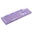 Rapoo V500pro Purple Backlit Mechanical Blue Switch Gaming Keyboard- Purple image