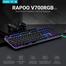 Rapoo V700 RGB Alloy Backlit Mechanical Blue Switch Gaming Keyboard-Black image