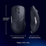Rapoo VPRO VT9 Air Lite Dual-mode Gaming Mouse Black image