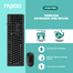 Rapoo X130PRO Wired Optical Mouse and Keyboard Combo Black image