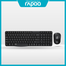 Rapoo X1500 Wireless Black Optical Keyboard and Mouse Combo Black image