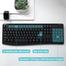 Rapoo X1800 Pro Wireless Optical Keyboard Mouse Combo- Black image