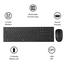 Rapoo X260S Wireless Optical Keyboard And Mouse Combo- Black image