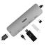 Rapoo XD100C Multifunction 5 In 1 Adapter- Grey image