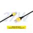 Realme Type-C Charging Cable (3A) - Black Yellow image