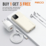 Recci 20000mAh RPB-P68 Cream Fast Charging Power Bank (Buy 1 Get 3 REP-L15, RC51E QC 18W and RTC-N26C (White) FREE) image