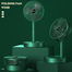 Rechargeable Foldable Telescopic Fan Low Noise Portable Folding Fan image