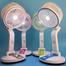 Rechargeable Folding Table Fan with Light Multifunctional Cute fan image