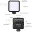 Ulanzi Rechargeable Mini Video Light With Lithium-Ion Battery- LED 49 For Gimbal (Ulanzi VL49, 2000mAh) image