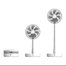 Rechargeable P30 Standing Fan 12 Inch 10800mAh Electric Folding Fan for Desktop Floor Wireless image