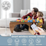 Rechargeable P30 Standing Fan 12 Inch 10800mAh Electric Folding Fan for Desktop Floor Wireless image