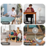 Rechargeable P30 Standing Fan 12 Inch 10800mAh Electric Folding Fan for Desktop Floor Wireless image