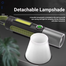 Rechargeable Zoomable Led Camping Flashlight Cob Work Light Type C Fast Charging Tactical Torch Green 1Pcs image