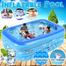 Rectangular Quick Set Inflatable Pool Above Ground Swimming Pool -130Cm (Any Colour). image